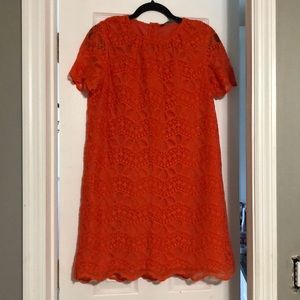 Zara lace dress orange